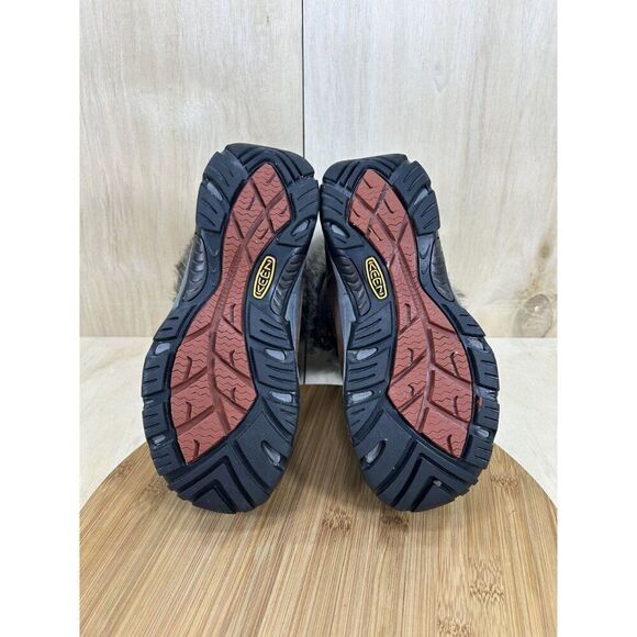 Keen Helena Brown Leather Waterproof Faux Fur Insulated Winter Boots 6.5 - Picture 8 of 8
